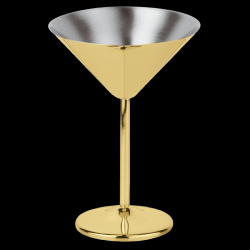 Martini glass Inox Gold 12cl