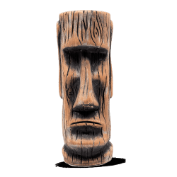Tiki Slim Moai Wood 34 cl