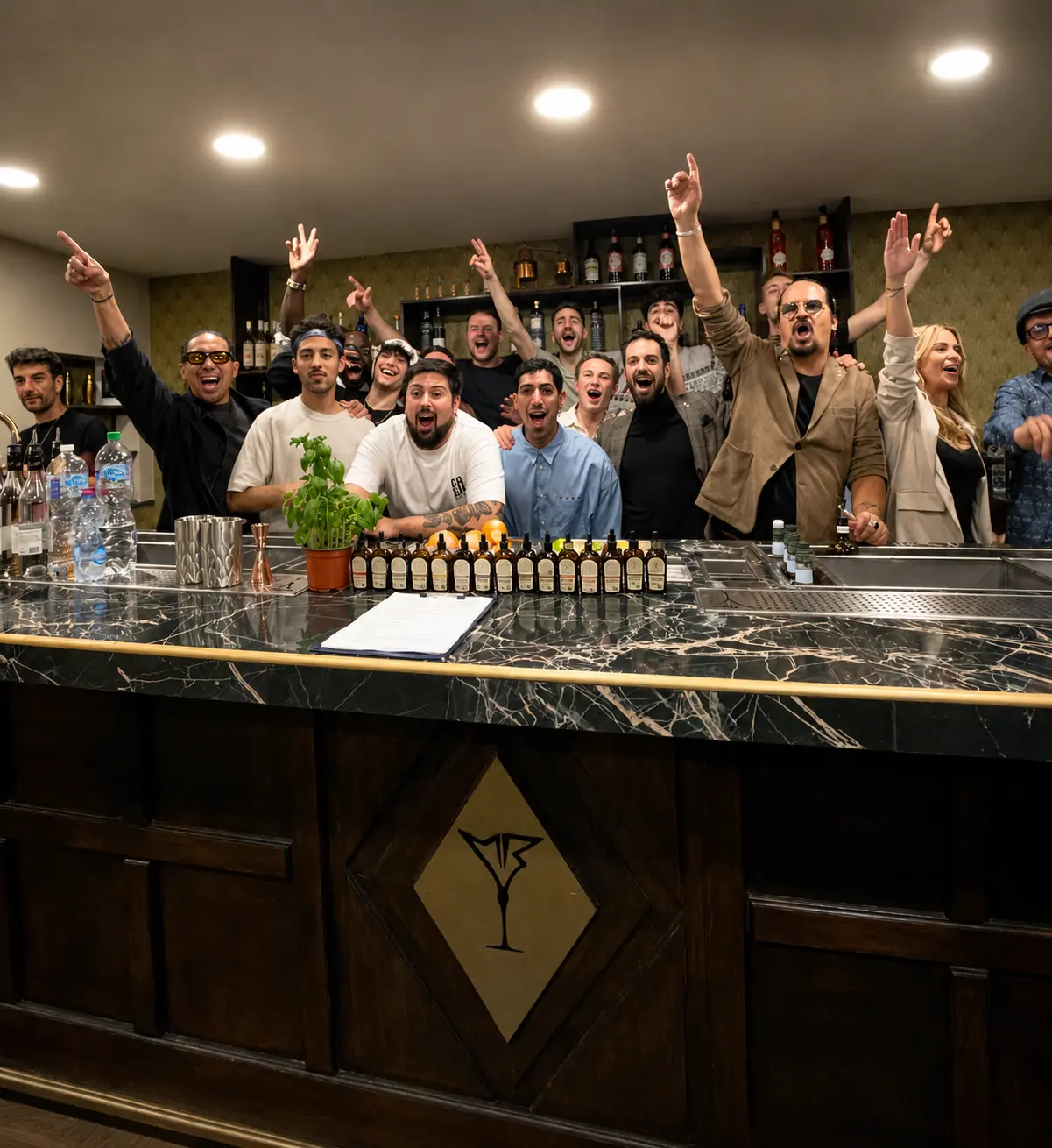 Le LAB adjacent, espace de pratique équipé pour les ateliers cocktail.