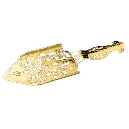 Cuillère à Absinthe Dorée - Accessoire ajouré plaqué or pour rituel du sucre - La Maison du Barman