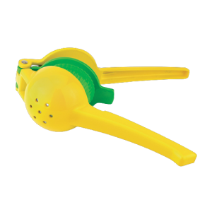 PRESSE AGRUME AVEC LEVIER 7.5CM JAUNE/VERT