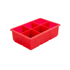 Moule à glaçons 6 Cavity Red Silicone Ice Cube