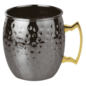 Moscow mule mug Hammered Black 50cl
