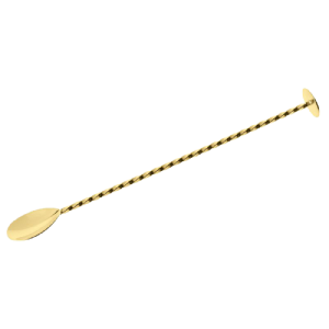 Bar Spoon Muddler Gold 28cm