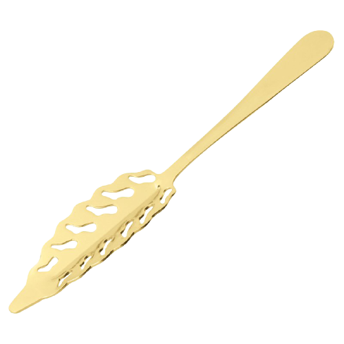 Cuillère à Absinthe Or - Accessoire ajouré finition gold pour rituel du sucre - La Maison du Barman