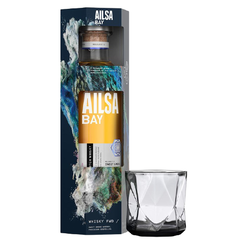 Ailsa Bay 48.9% Coffret 1 Verre - Pack cadeau whisky single malt avec verre - La Maison du Barman