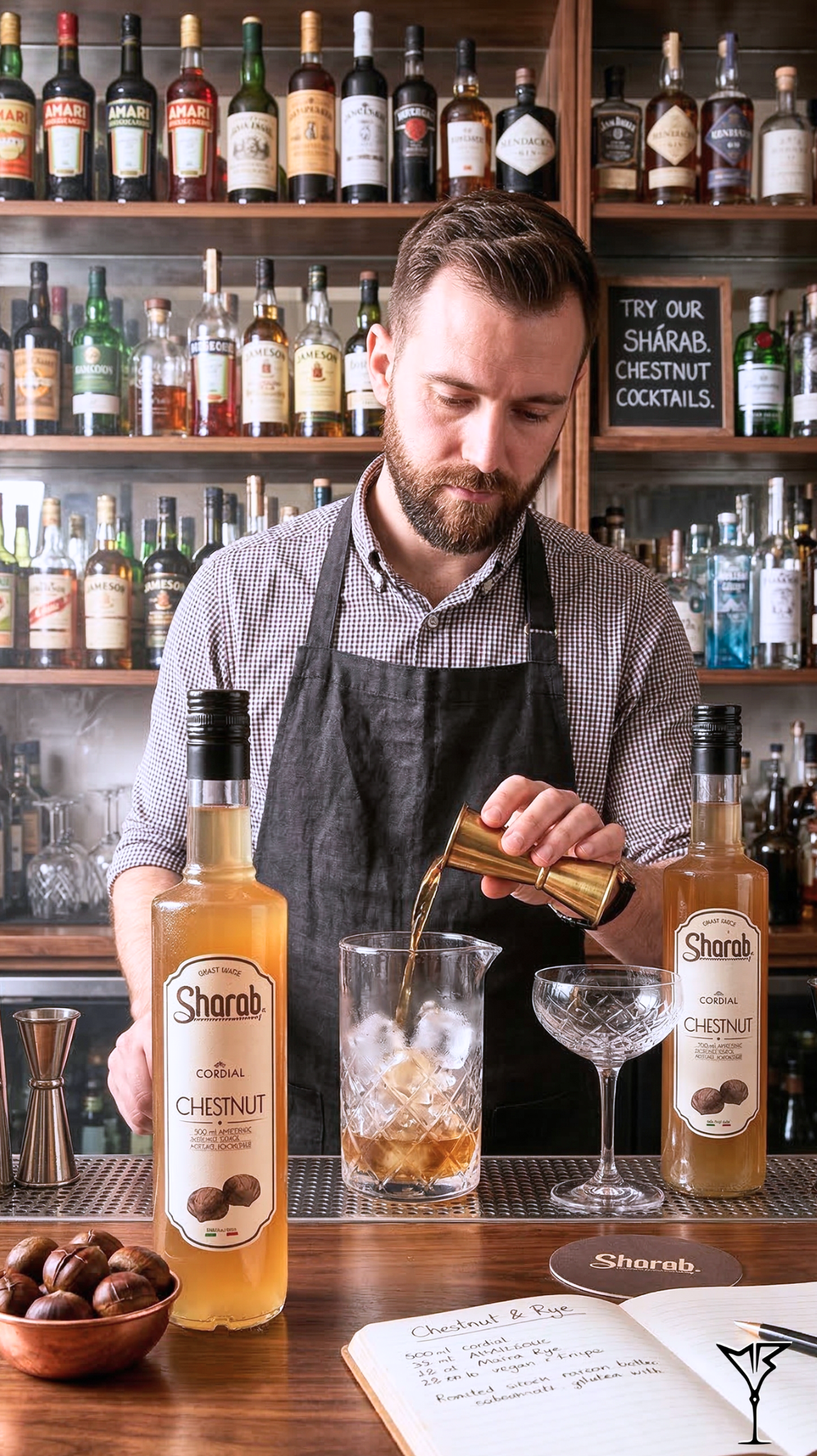 Cordial Sharab Rubus 500ml - Bouteille de sirop artisanal aux fruits rouges - La Maison du Barman