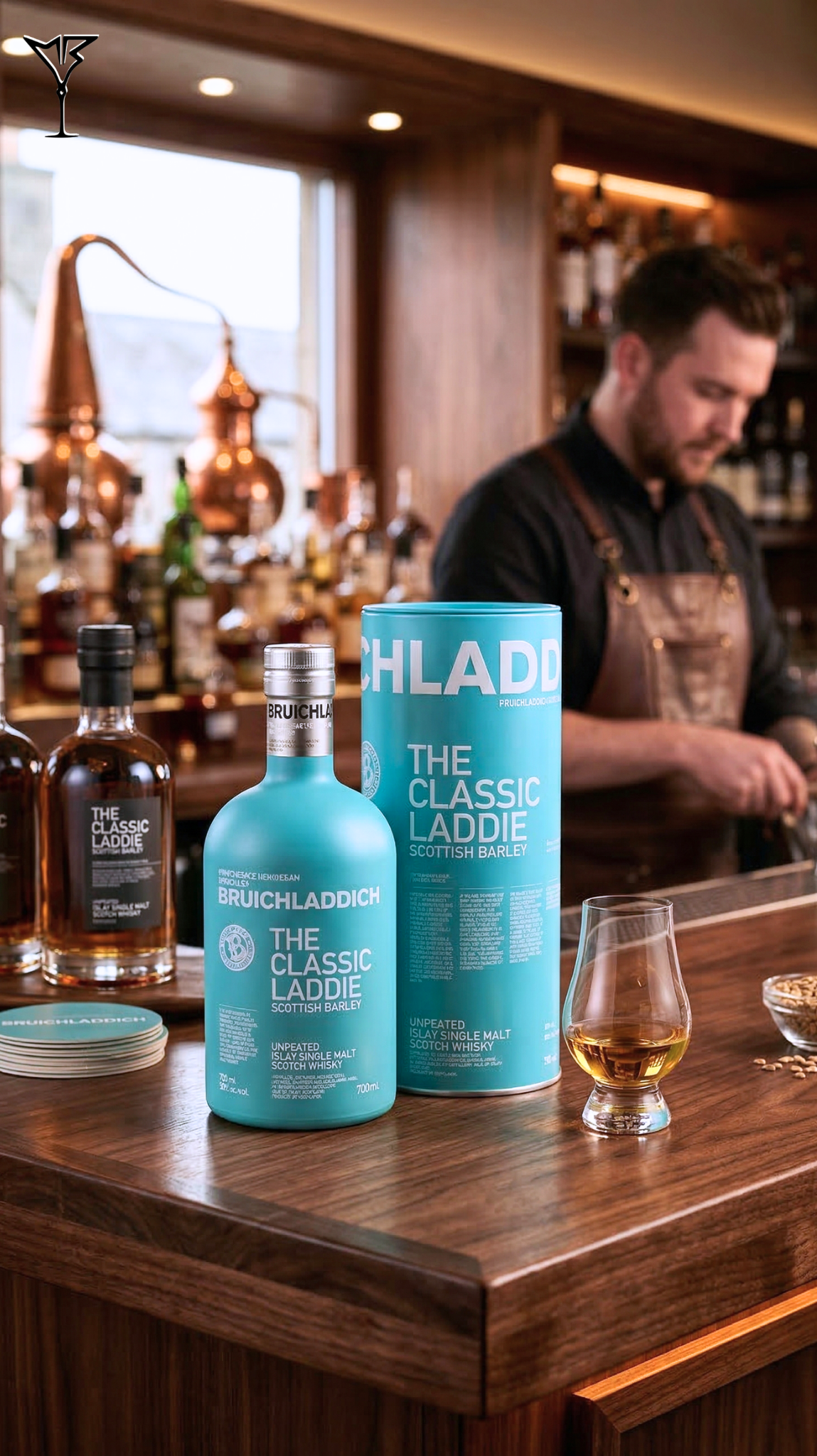 Whisky Bruichladdich Laddie Scottish Barley 70cl - Bouteille de single malt écossais non tourbé - La Maison du Barman