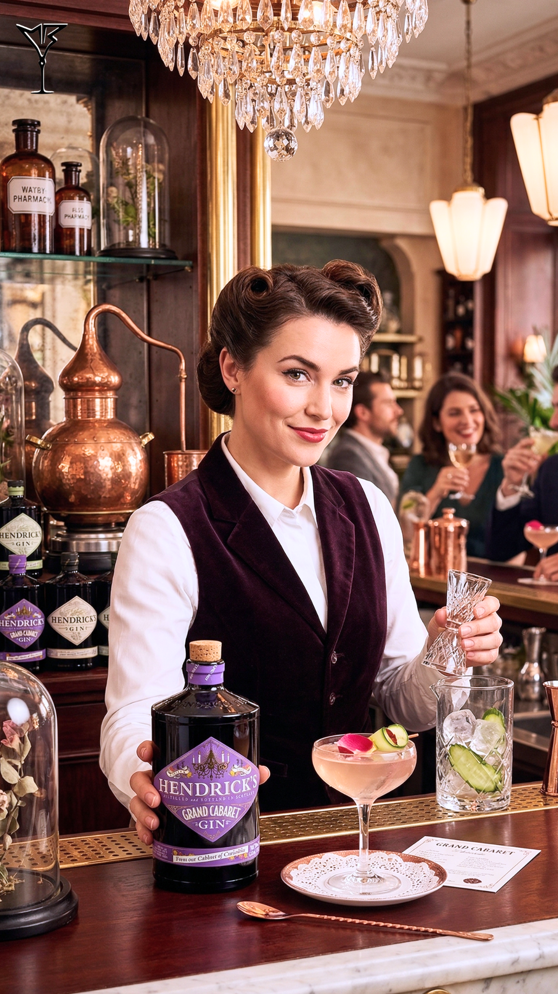 Gin Hendrick's Grand Cabaret 43.4% 70cl - Bouteille de gin premium aux fruits - La Maison du Barman