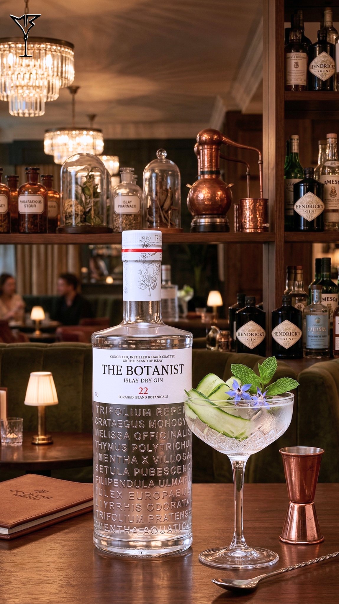 Gin The Botanist Islay Dry 46% 70cl - Bouteille de gin premium aux herbes sauvages - La Maison du Barman
