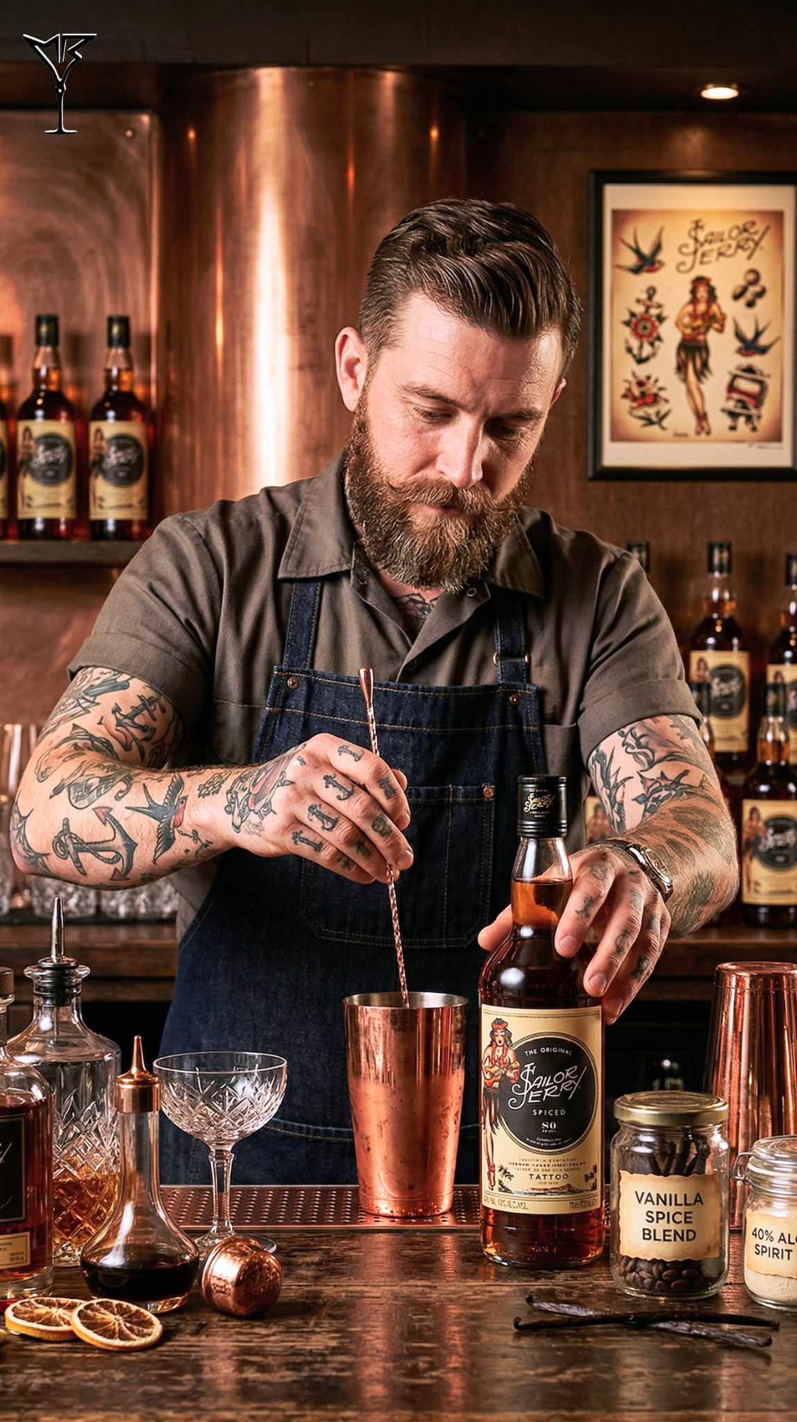 Rhum Sailor Jerry Spiced Vanilla 40% 70cl - Bouteille de rhum épicé à la vanille - La Maison du Barman