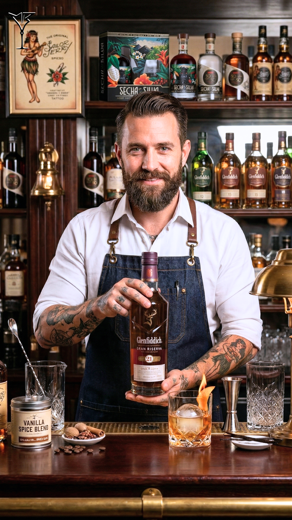 Whisky Glenfiddich 21 ans Gran Reserva 40% 70cl - Bouteille de single malt écossais 21 ans - La Maison du Barman