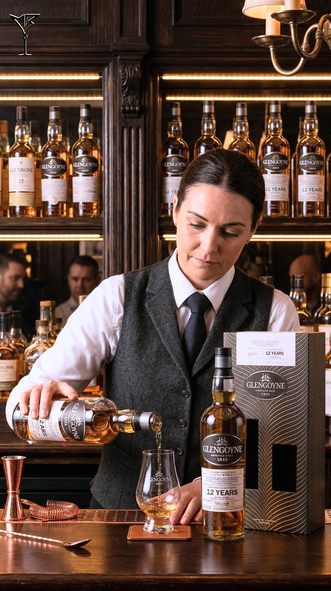 Whisky Glengoyne 12 ans 43% 70cl - Bouteille de single malt écossais non tourbé - La Maison du Barman