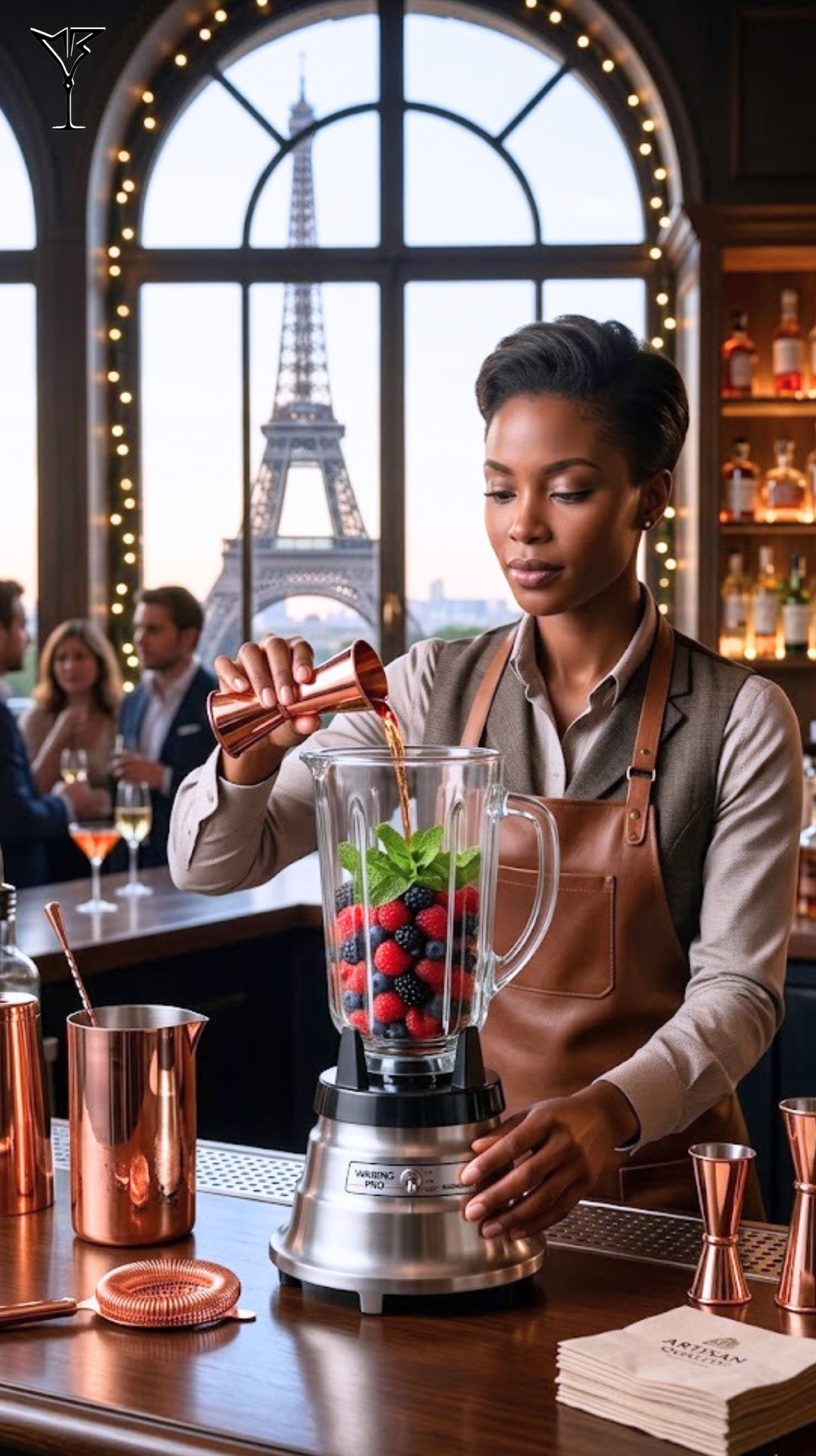 Blender Waring Rétro Bol en Verre Trempé 330W V2 - Mixeur professionnel vintage pour bar - La Maison du Barman