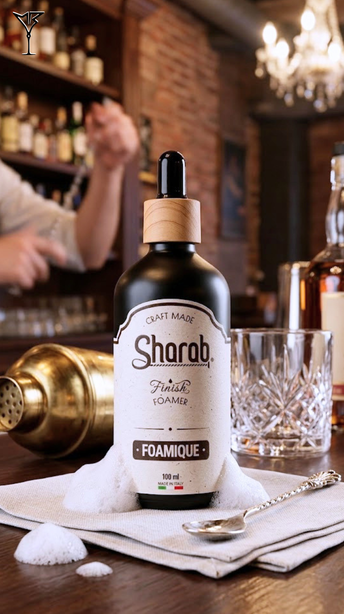 Émulsifiant Foamique Magic Foamer 100ml - Flacon d'agent moussant vegan pour cocktails - La Maison du Barman