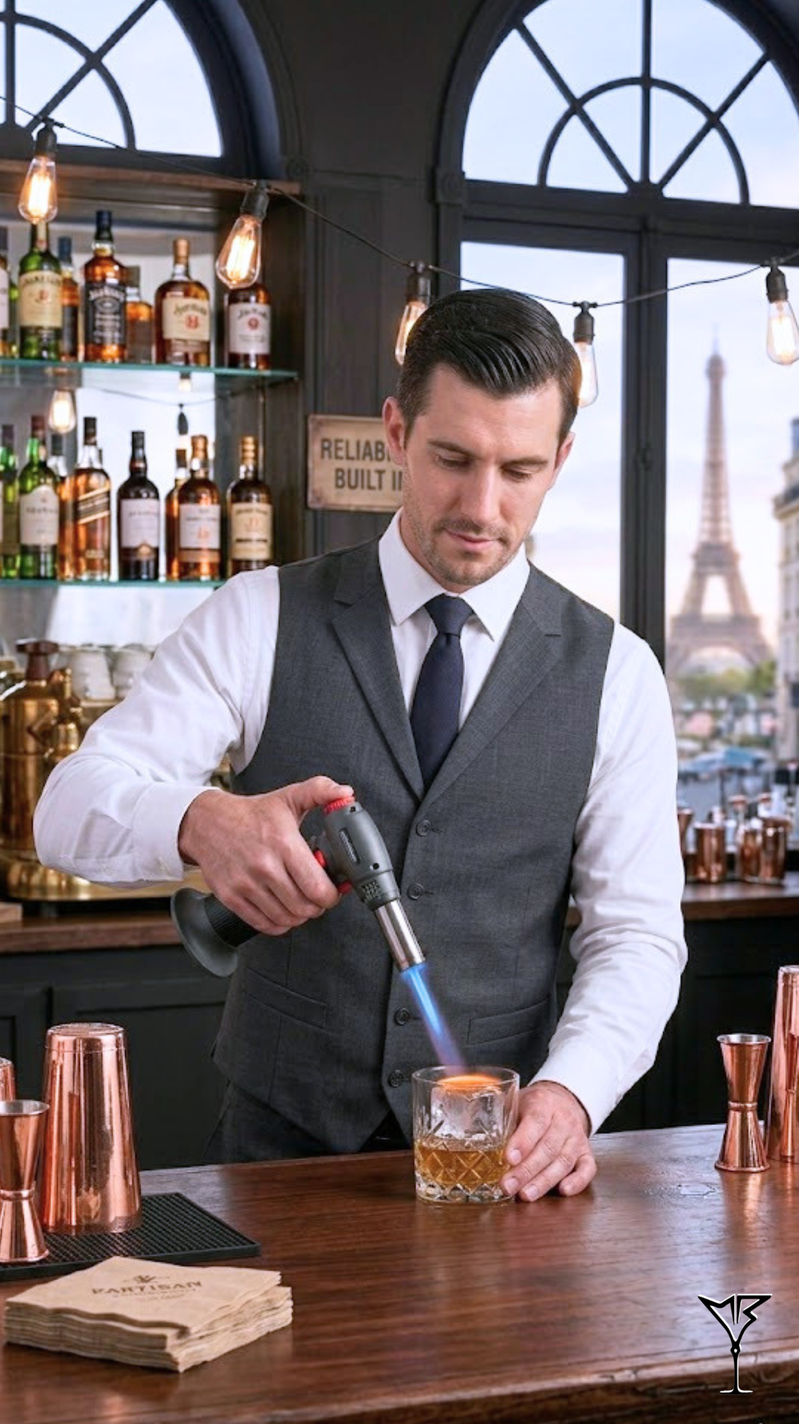 Chalumeau de Cuisine 115x155 mm Gaz - Torche professionnelle pour barman - La Maison du Barman