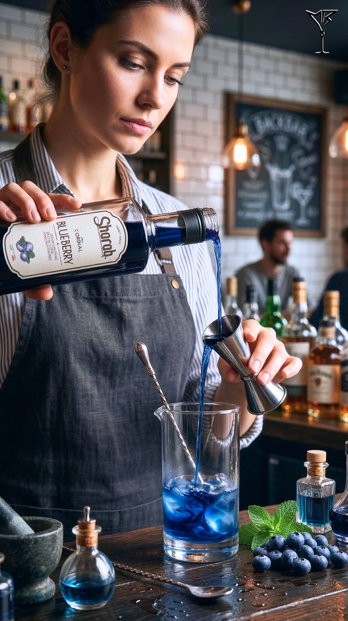 Cordial Sharab Myrtille 500ml - Bouteille de sirop artisanal à la myrtille - La Maison du Barman