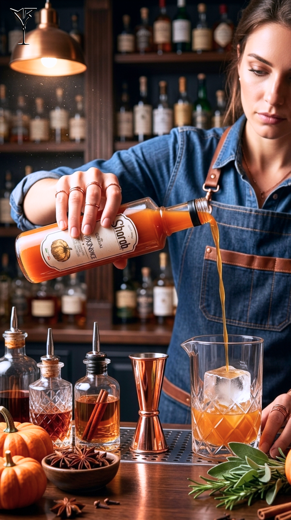 Cordial Sharab Pumpkin Spice 500ml - Bouteille de sirop artisanal aux épices - La Maison du Barman