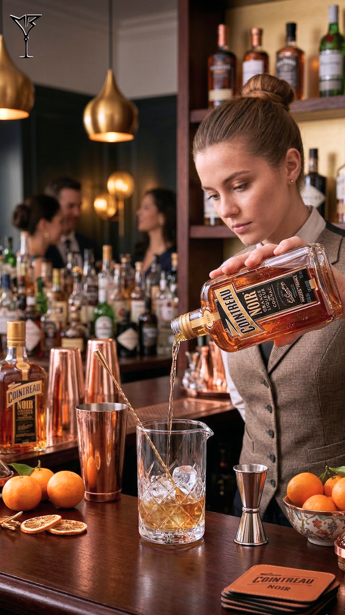 Liqueur Cointreau Noir 40% 70cl - Bouteille de liqueur orange et cognac - La Maison du Barman