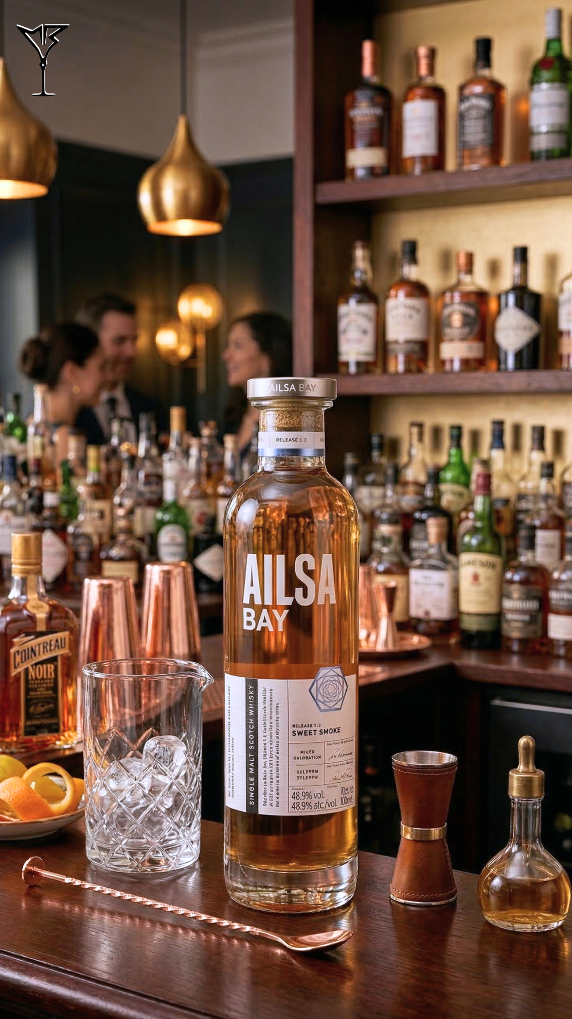 Whisky Ailsa Bay 48.9% 70cl - Bouteille de single malt écossais tourbé - La Maison du Barman