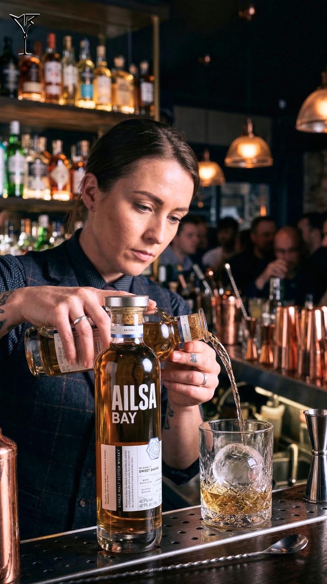 Whisky Ailsa Bay 48.9% 70cl - Bouteille de single malt écossais tourbé - La Maison du Barman