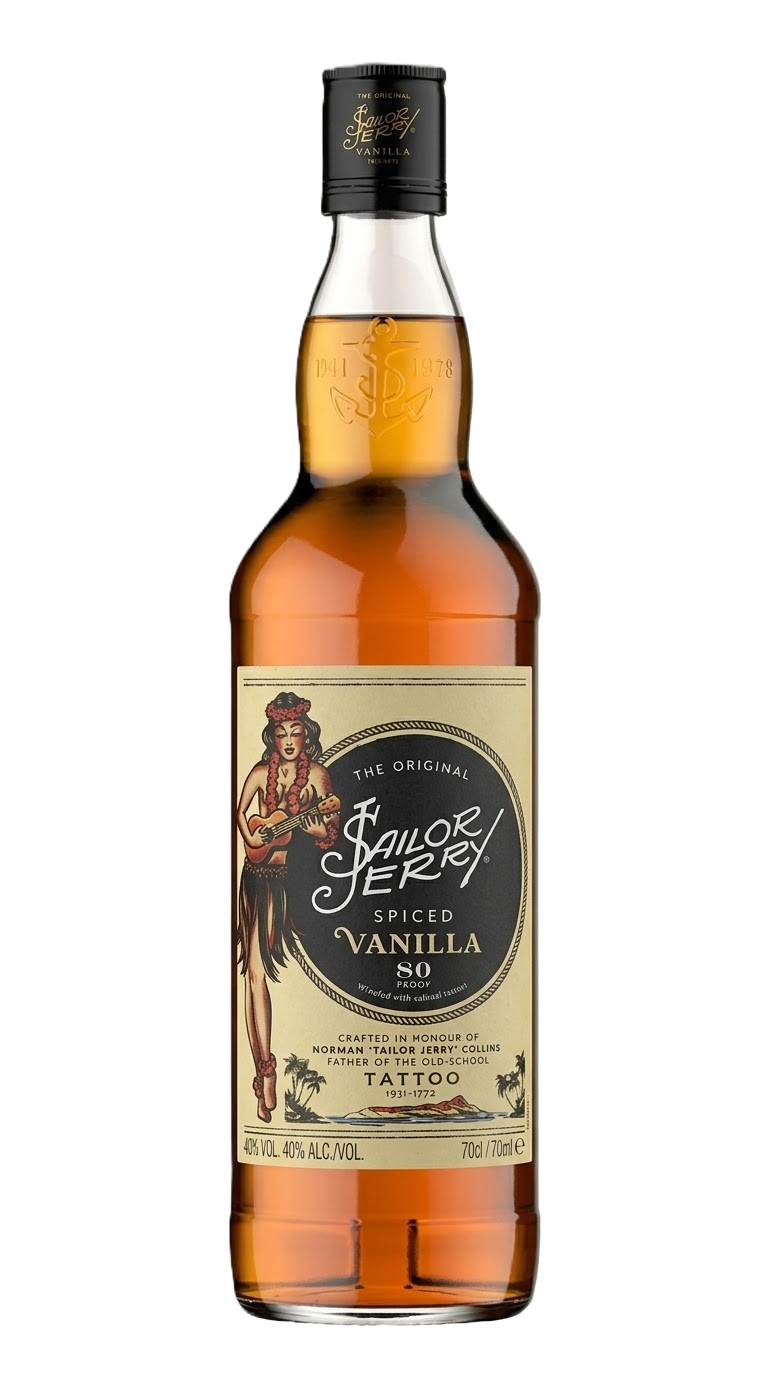 Rhum Sailor Jerry Spiced Vanilla 40% 70cl - Bouteille de rhum épicé à la vanille - La Maison du Barman
