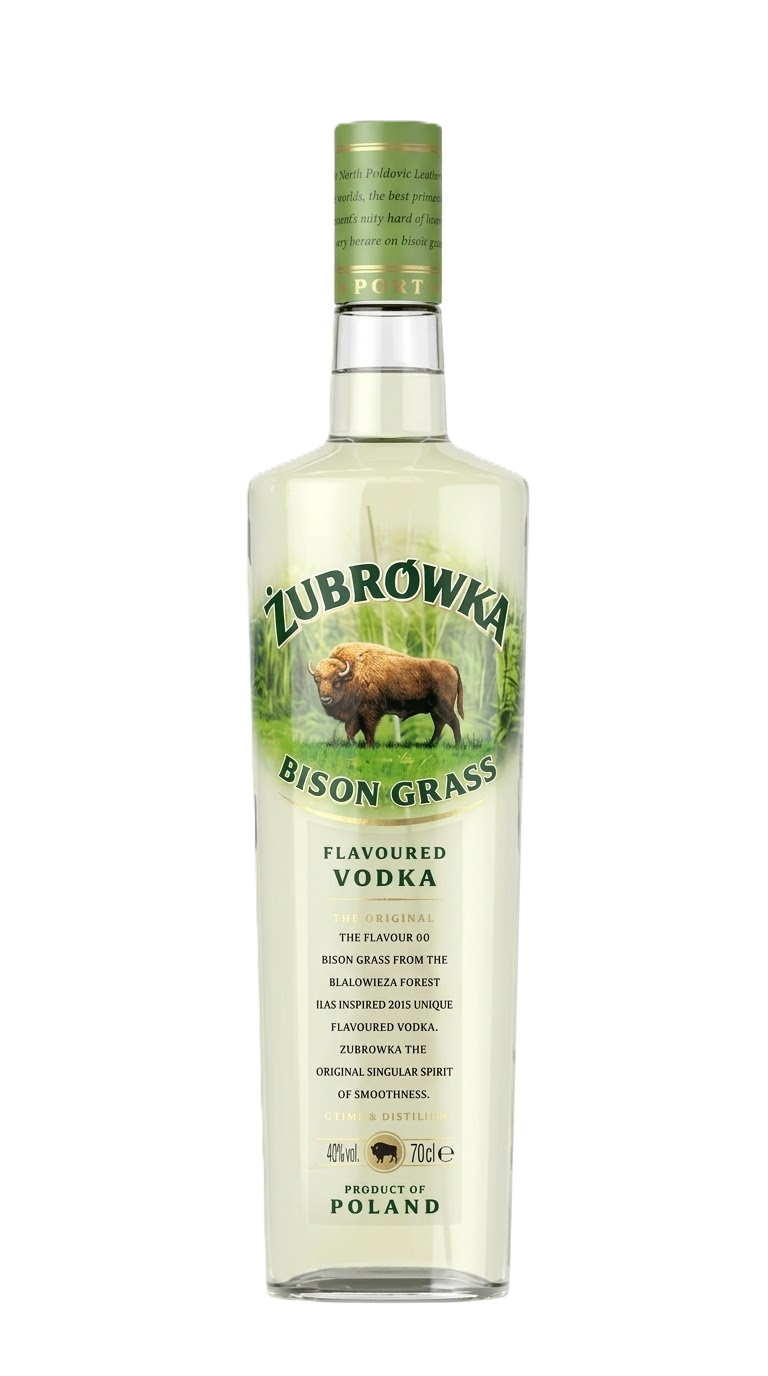 Vodka Zubrowka Biala Grass 40% 70cl - Bouteille de vodka polonaise pure - La Maison du Barman