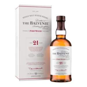 Whisky Balvenie 21 ans PortWood 70cl - Bouteille de single malt écossais 21 ans - La Maison du Barman