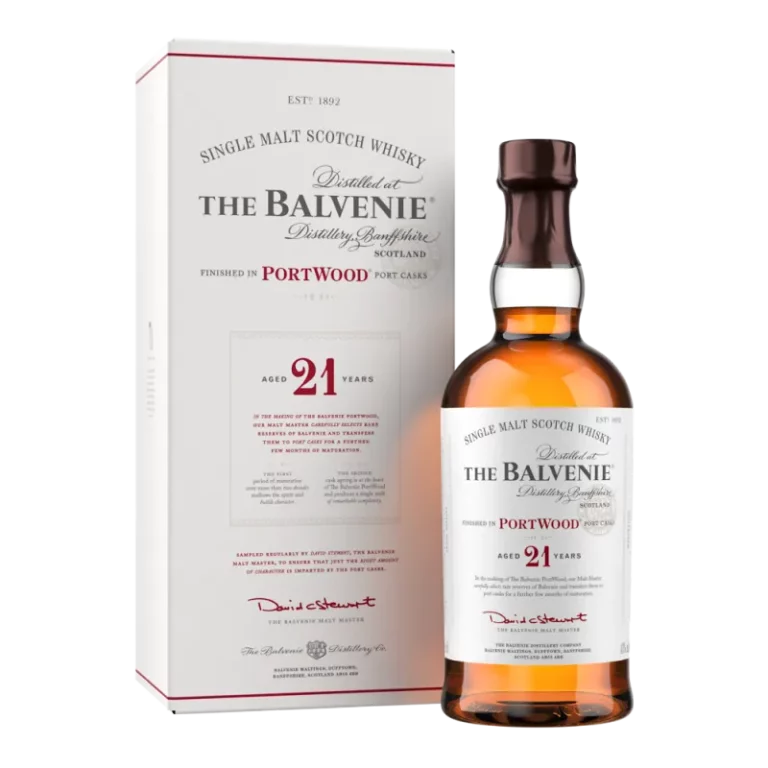 Whisky Balvenie 21 ans PortWood 70cl - Bouteille de single malt écossais 21 ans - La Maison du Barman