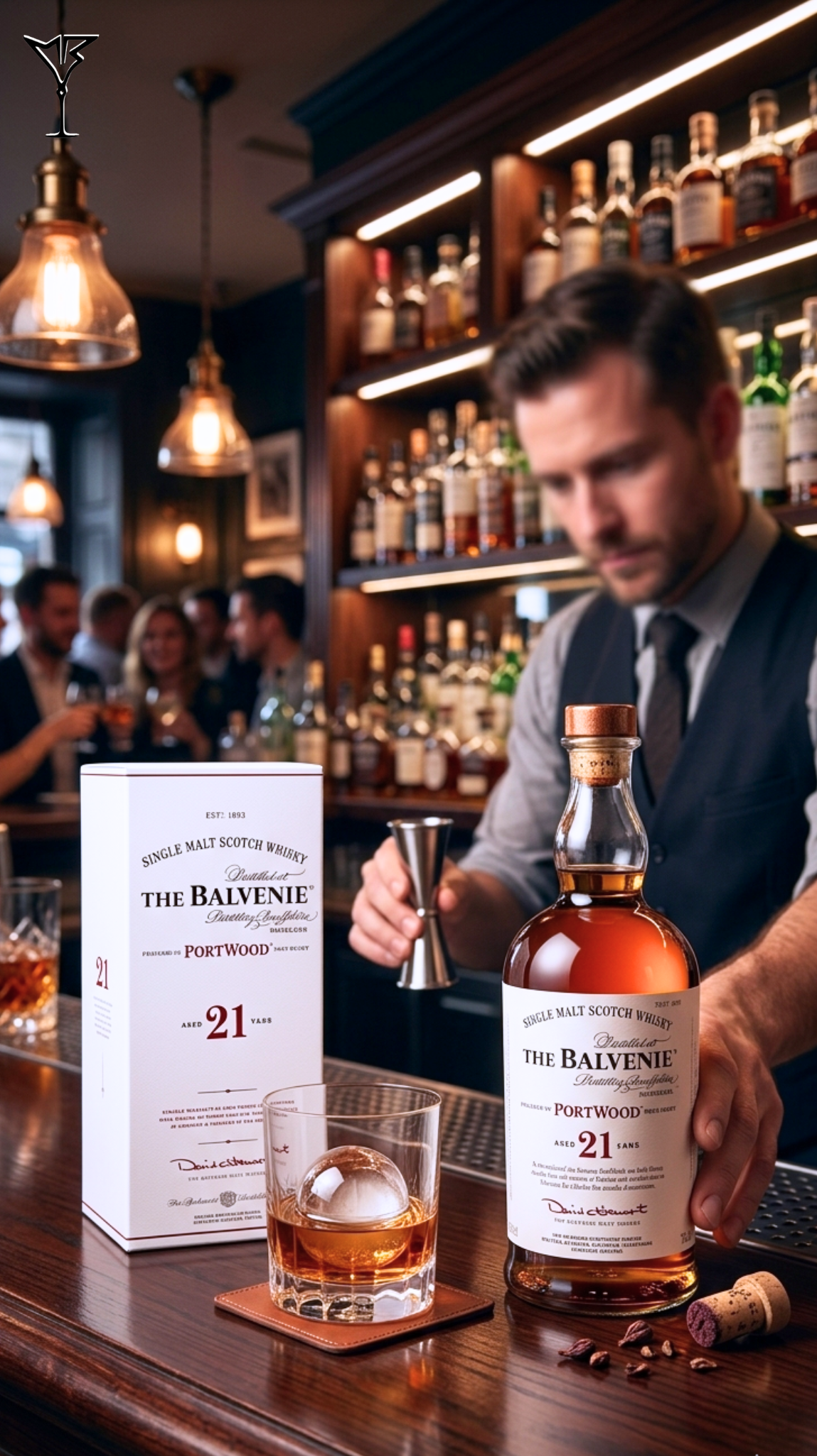 Whisky Balvenie 21 ans PortWood 70cl - Bouteille de single malt écossais 21 ans - La Maison du Barman