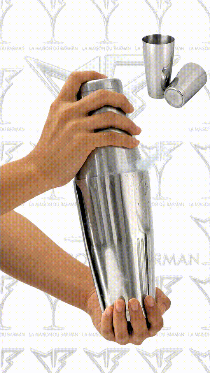 Shaker Classic Boston Silver - Set de shaker boston classique en acier inoxydable argenté - La Maison du Barman