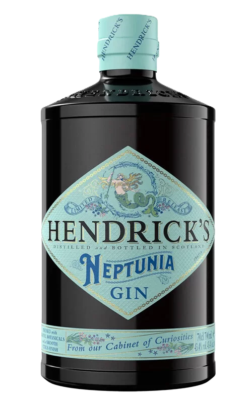 Gin Hendrick's Neptunia 43.4% 70cl - Bouteille de gin premium aux herbes côtières - La Maison du Barman