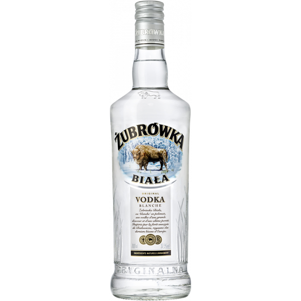 Vodka Zubrowka Biala 37.5% 70cl - Bouteille de vodka polonaise pure - La Maison du Barman