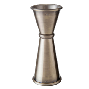 Doseur Antique Brass 25/35/50ml - Jigger laiton vieilli pour cocktail - La Maison du Barman