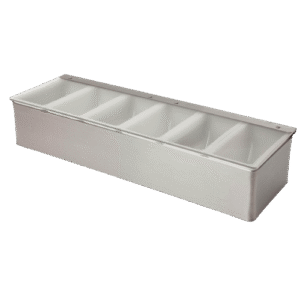 Stainless Steel Condiment Holder 6 Compartment