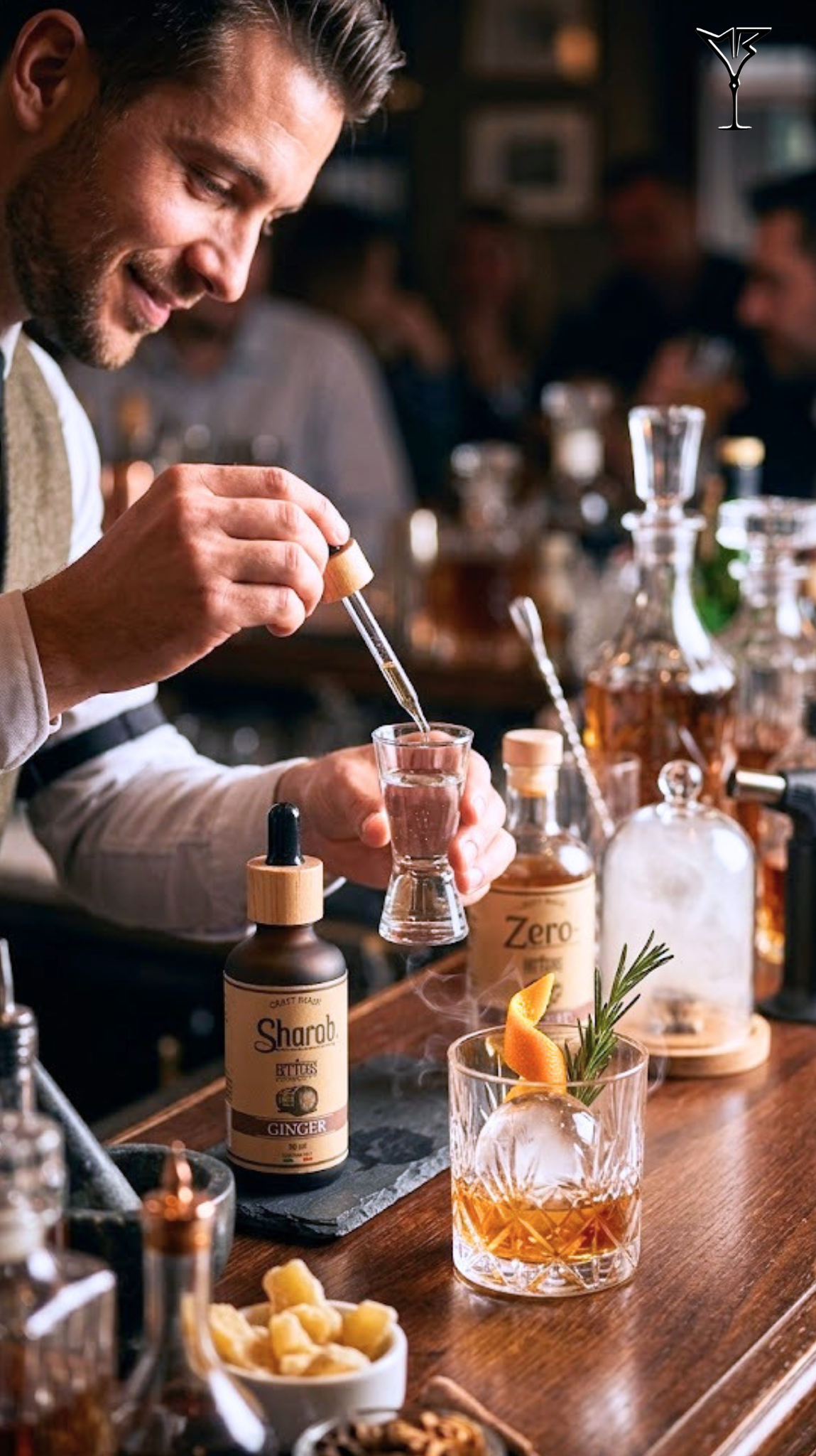 Bitter Ginger Sans Alcool 50ml - Flacon de bitter artisanal au gingembre - La Maison du Barman