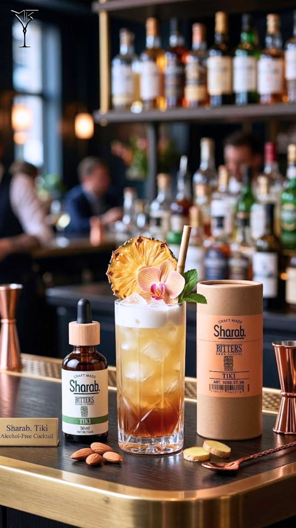 Bitter Tiki Sans Alcool 50ml - Flacon de bitter artisanal exotique tiki - La Maison du Barman