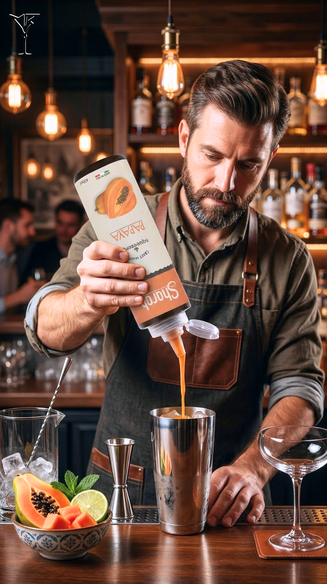 Purée Sharab Squeezemix Papaye 400ml