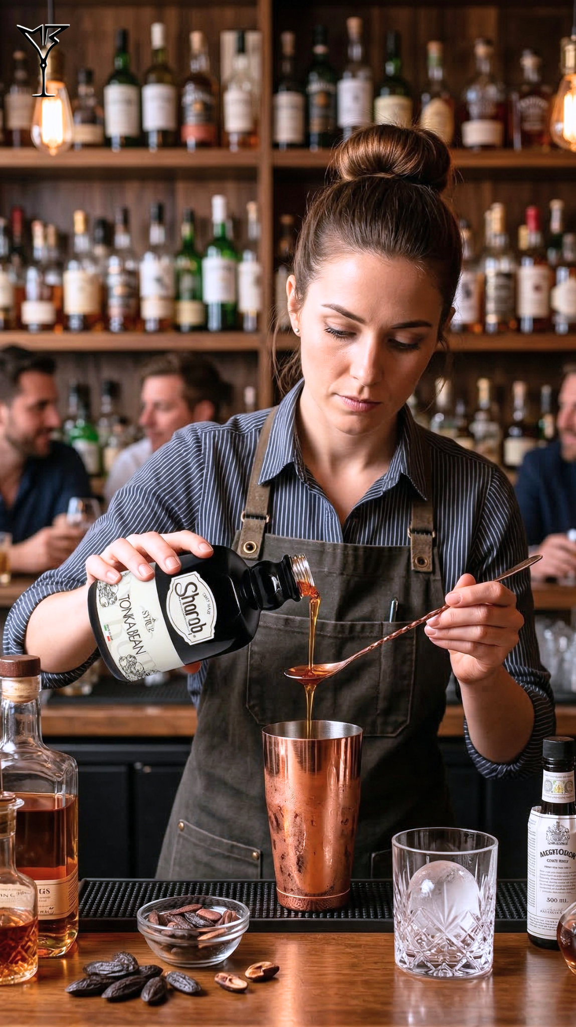 Sirop Sharab Fève Tonka 500ml - Bouteille de sirop artisanal à la fève tonka - La Maison du Barman