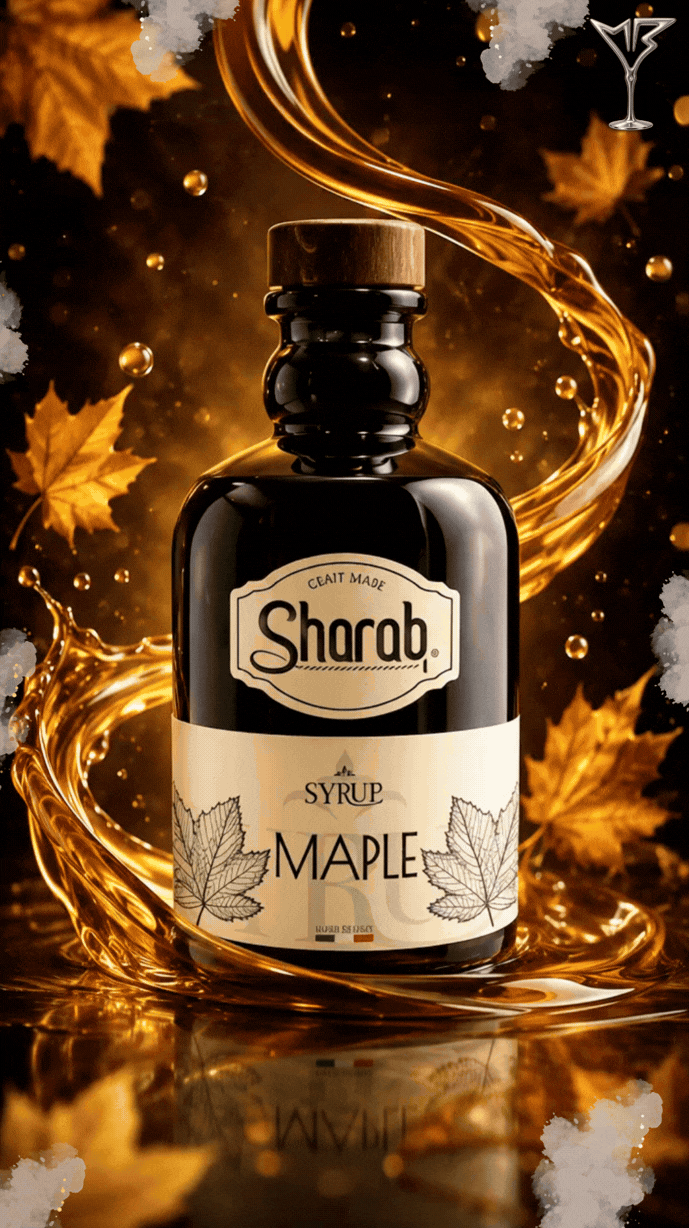 Sirop Sharab Érable 500ml - Bouteille de sirop artisanal à l'érable - La Maison du Barman