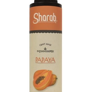 Purée Sharab Squeezemix Papaye 400ml - Bouteille souple de purée à la papaye - La Maison du Barman