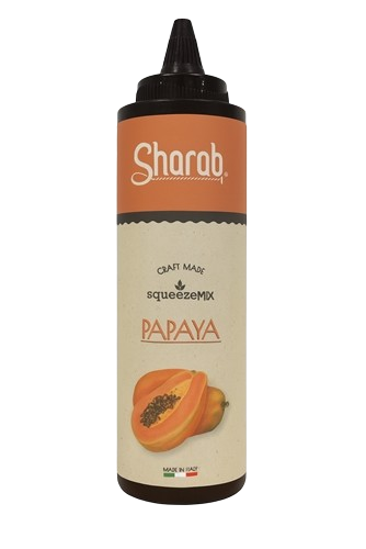 Purée Sharab Squeezemix Papaye 400ml - Bouteille souple de purée à la papaye - La Maison du Barman
