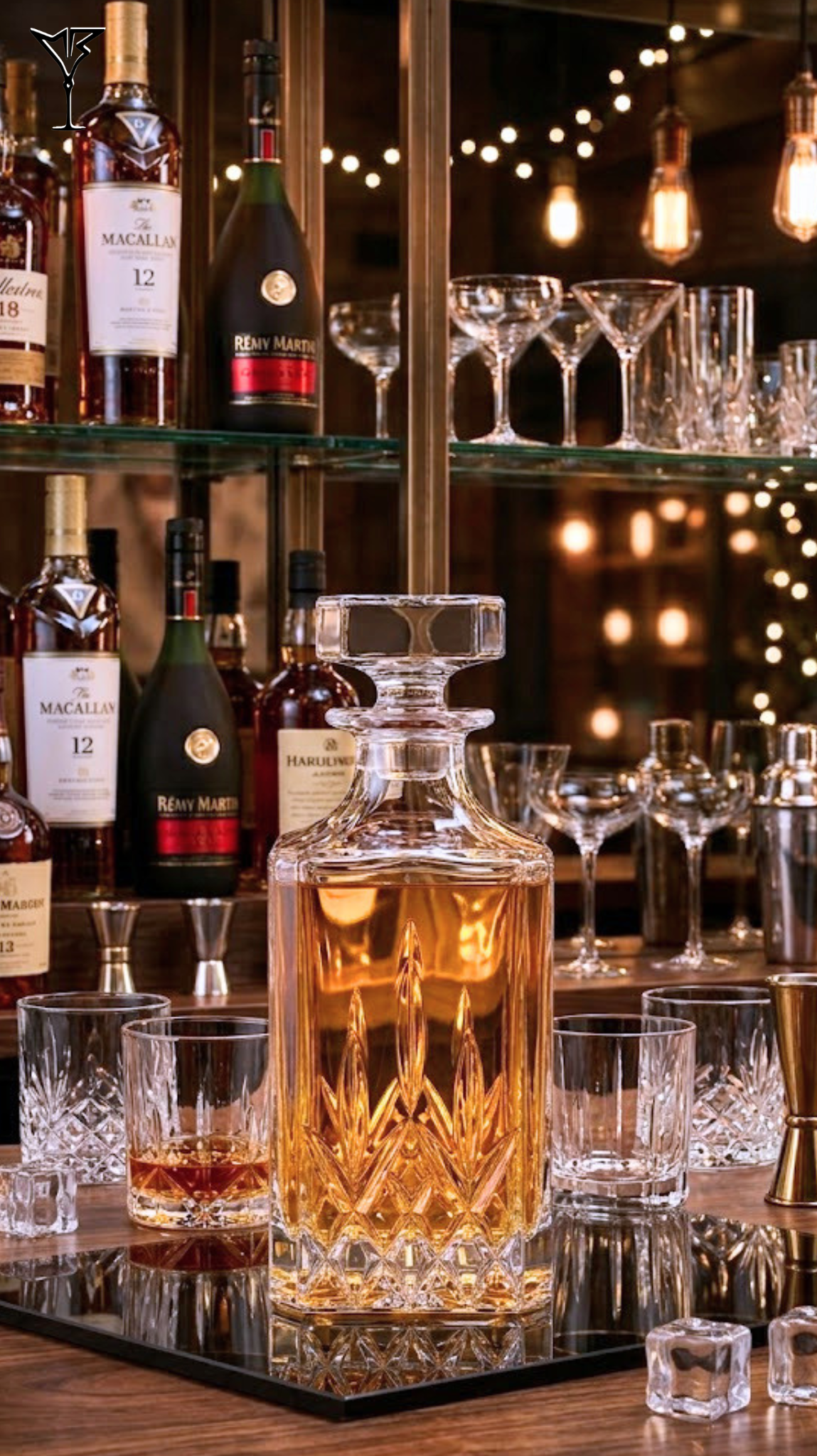 Carafe Opera Luxion Professional - Carafe classique en cristal écologique pour spiritueux - La Maison du Barman