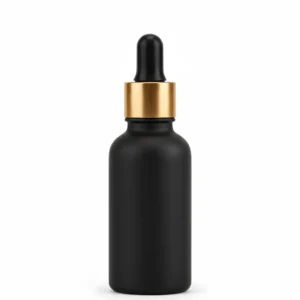 Dash bottle 30ml Noir Mat gold cup