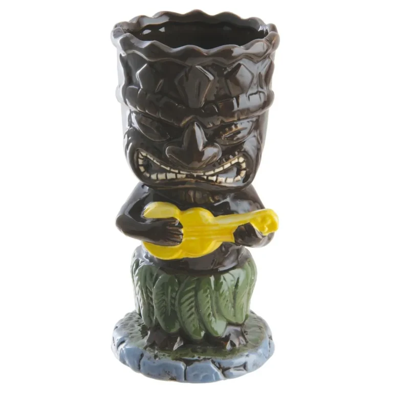 Tiki Mug Ukulele 340ml (Ceramic Tiki Mug) - Verre cocktail exotique céramique - La Maison du Barman
