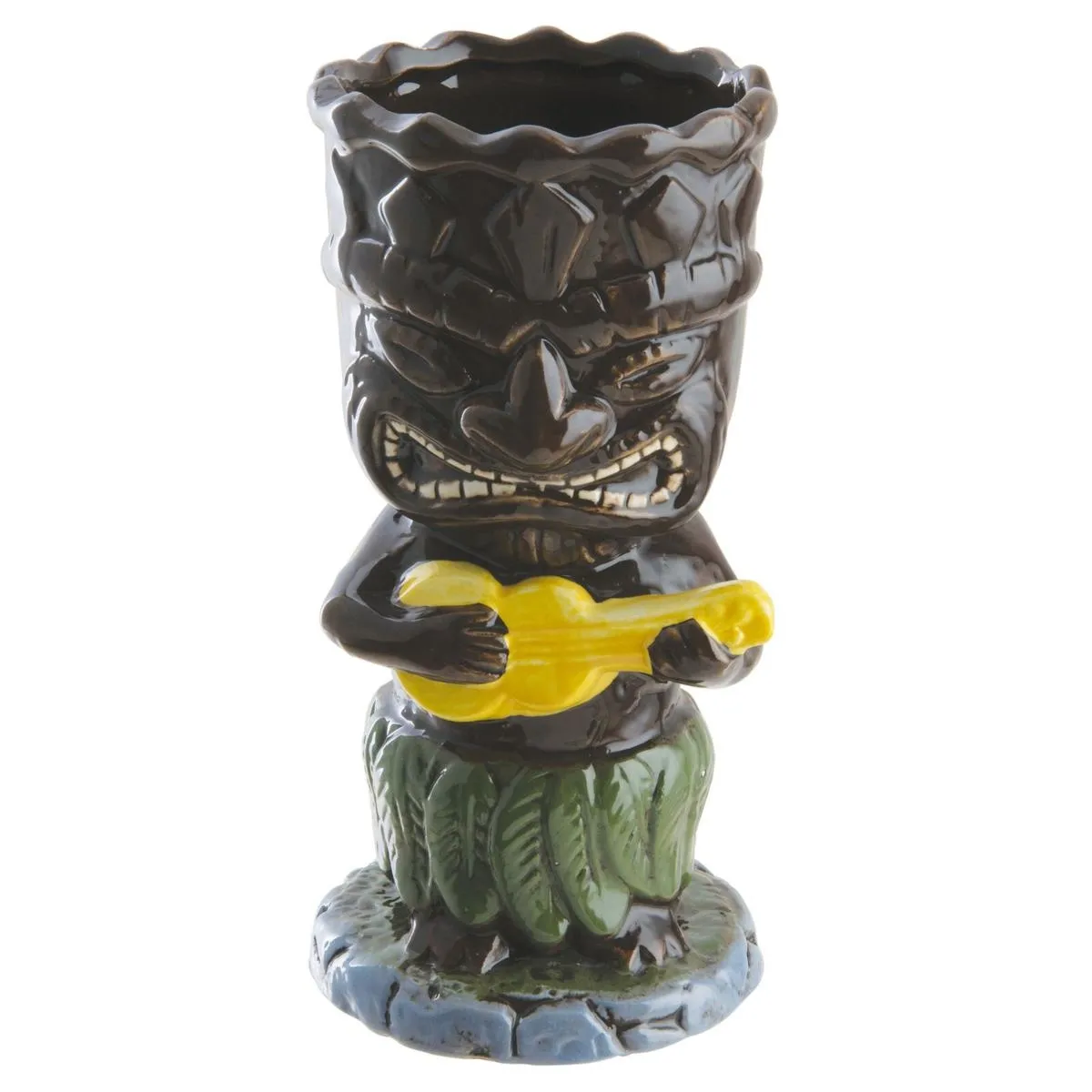 Tiki Mug Ukulele 340ml (Ceramic Tiki Mug) - Verre cocktail exotique céramique - La Maison du Barman