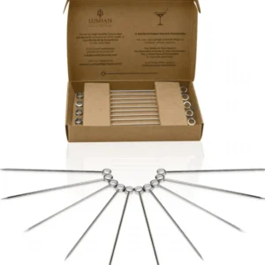 Cocktail Picks Silver Lumian - Pics à cocktail acier inox 10 pièces - La Maison du Barman