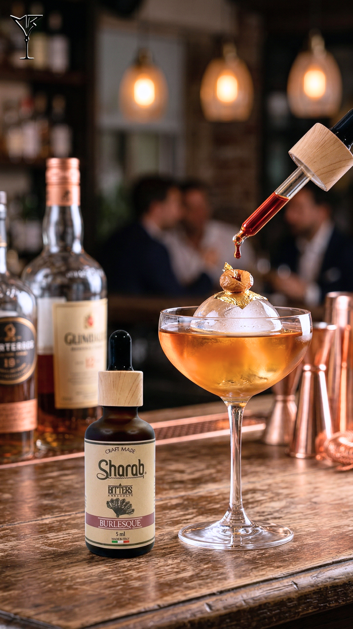 Bitter Sharab Burlesque Sans Alcool 50ml - Flacon de bitter artisanal burlesque hibiscus - La Maison du Barman