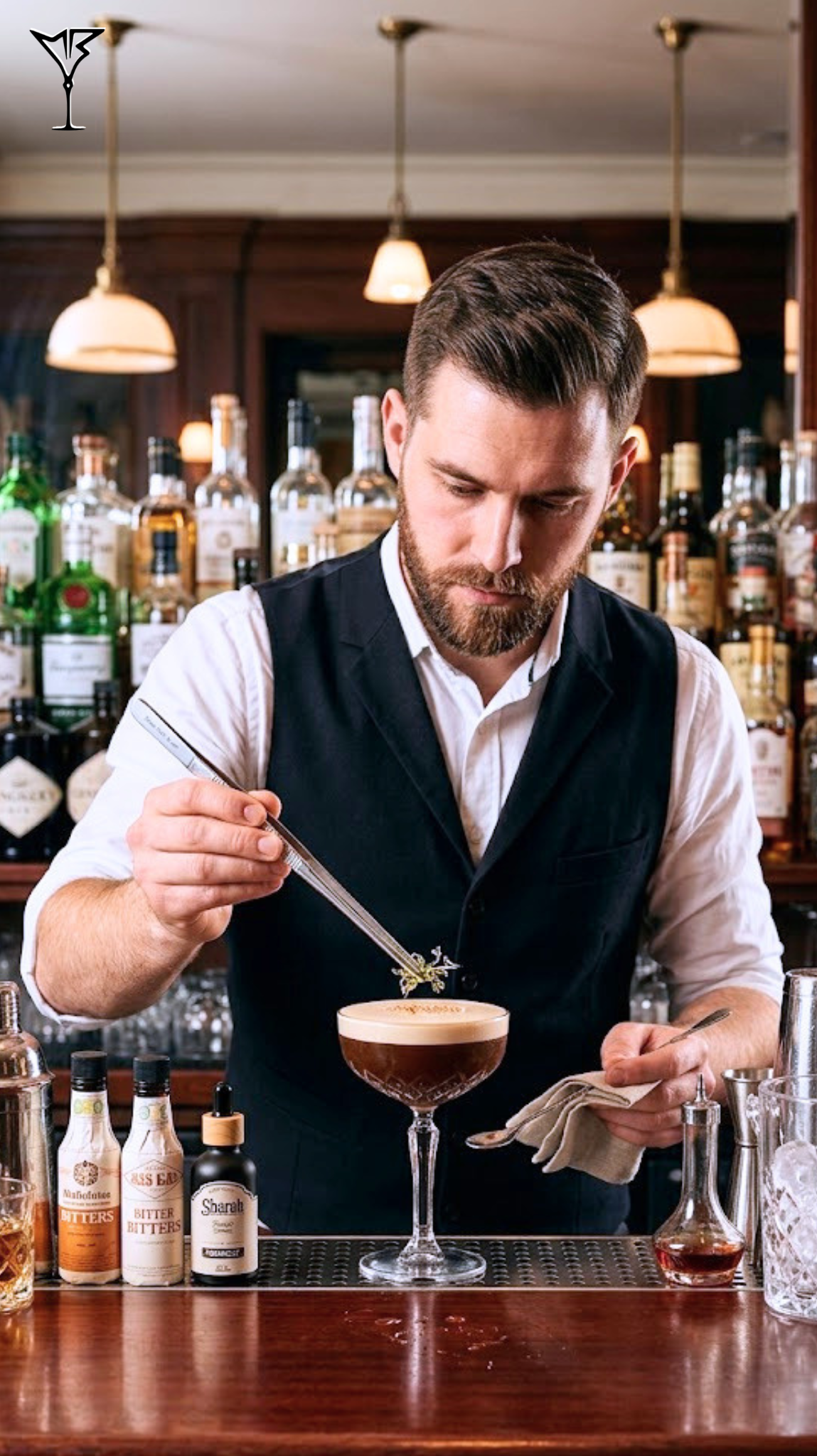 Pince 30cm Argent - Pince de précision professionnelle pour barman - La Maison du Barman