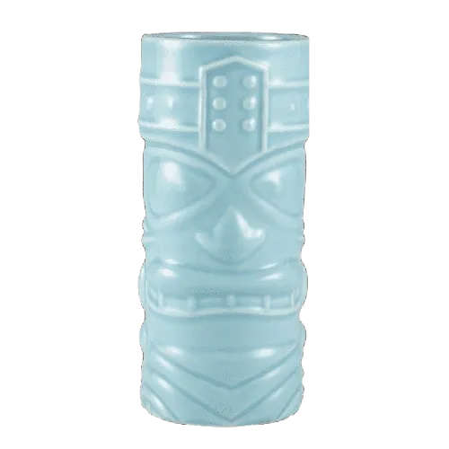 Mug Tiki Blue 40cl - Récipient en céramique bleu pour cocktail tropical - La Maison du Barman